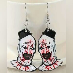🤡 New 🤡Horror Art The Clown Earrings 🤡